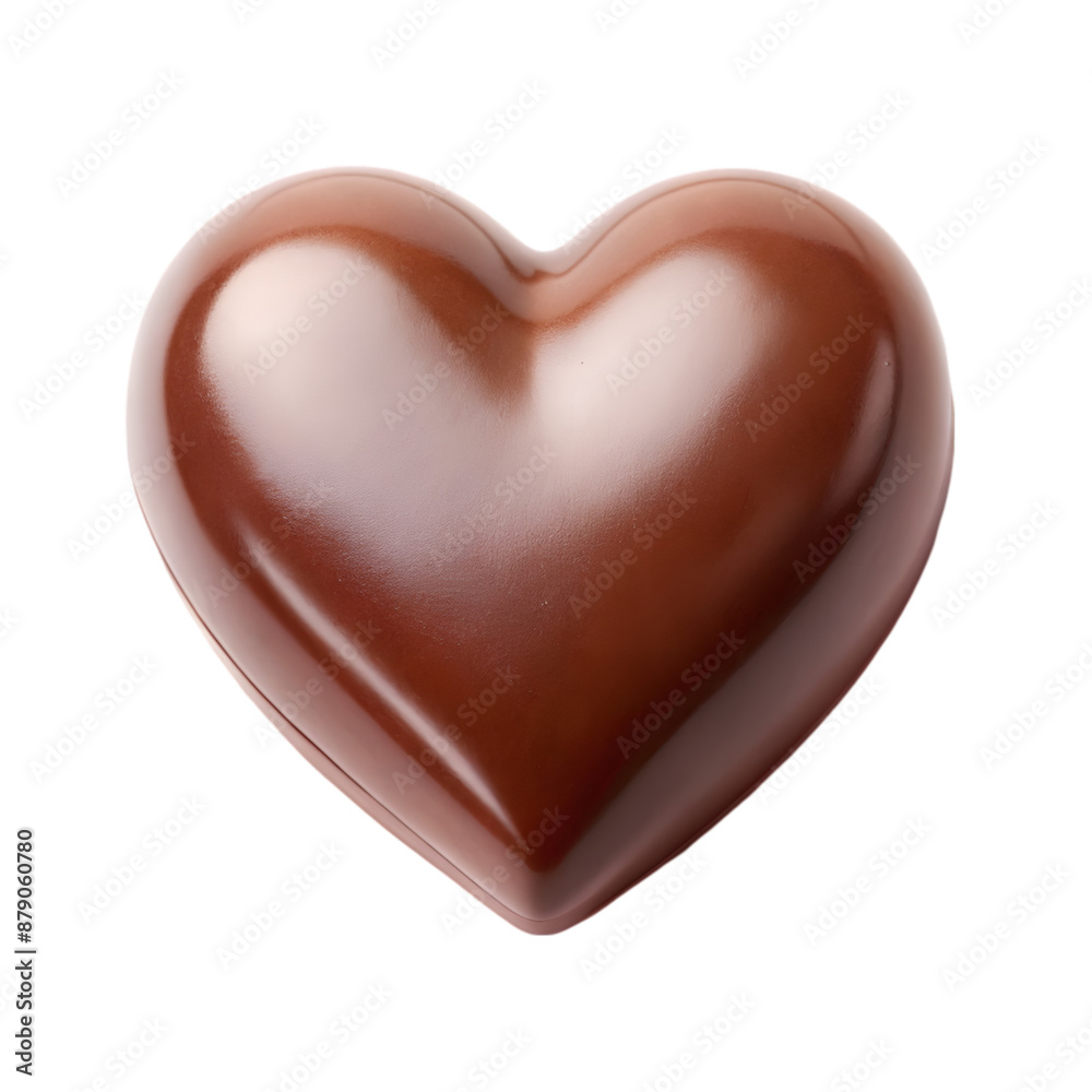 Heart of chocolate Isolated on white background Heart of chocolate Isolated on white background