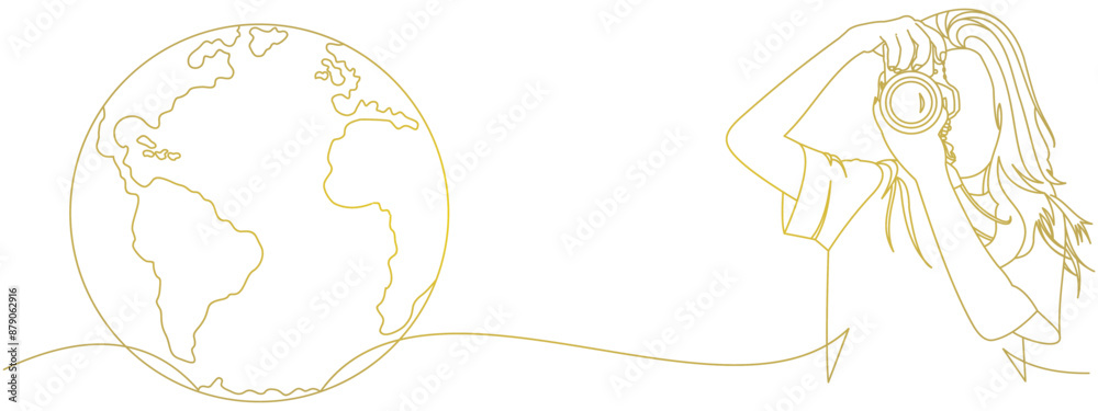 world photography daysvector design of person holding camera for world photography day 2 eps