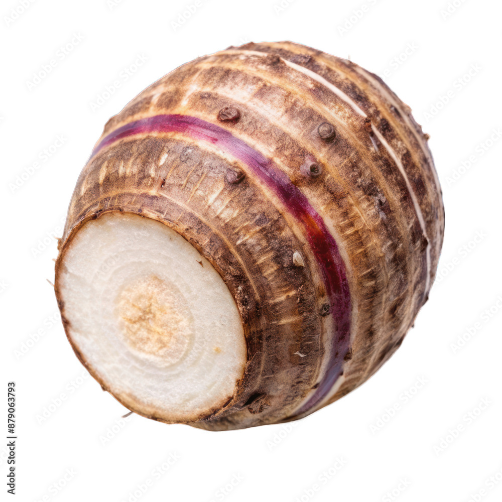 Taro top view isolated on transparent background Taro top view isolated on transparent background
