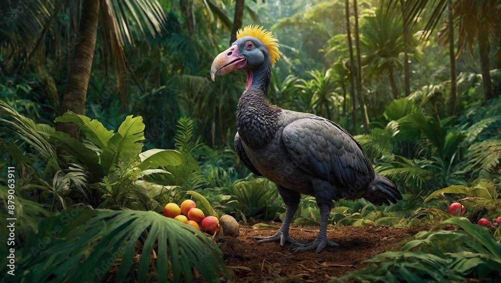 Dodo Raphus cucullatus standing