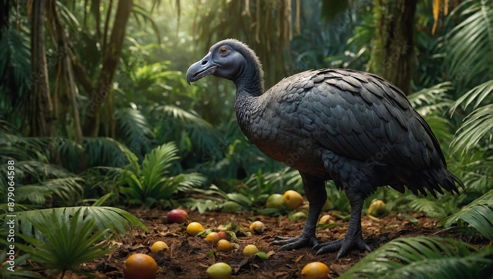 Obraz premium Dodo Raphus cucullatus standing