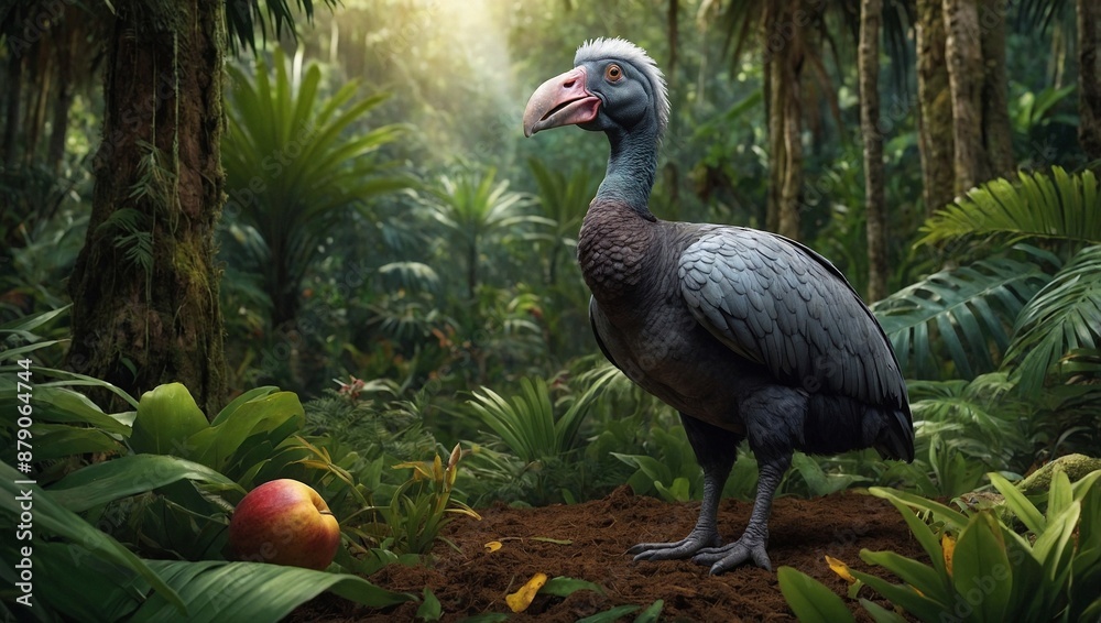 Fototapeta premium Dodo Raphus cucullatus standing