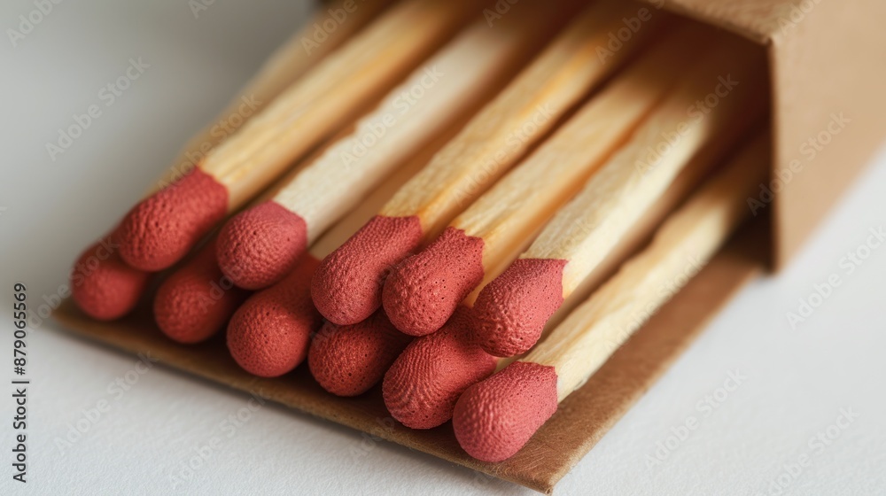 Red-Tipped Matches in a Cardboard Box Red-Tipped Matches in a Cardboard Box