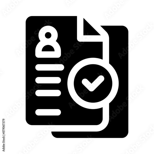 approval glyph icon