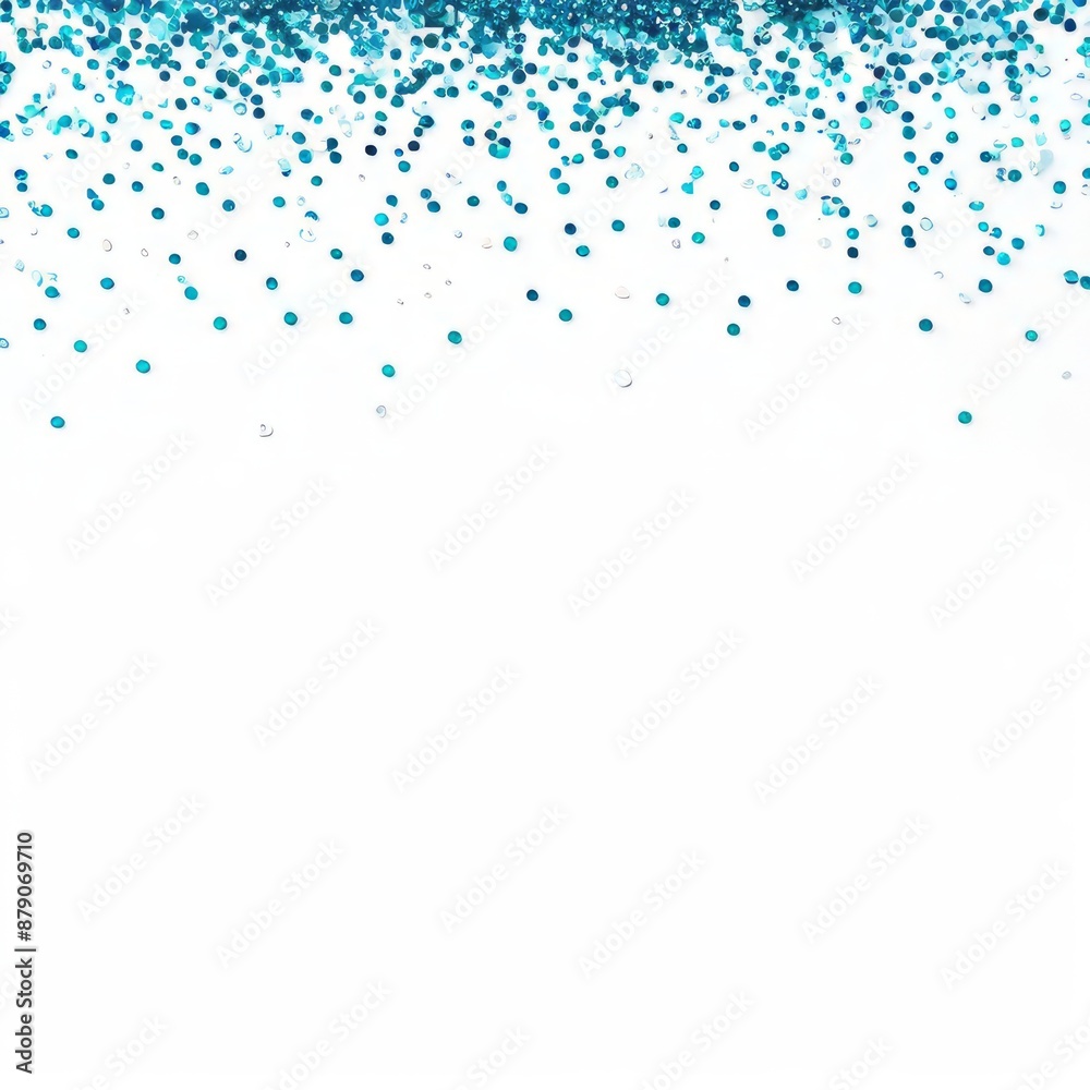 Lagoon blue glitter on a white background Lagoon blue glitter on a white background