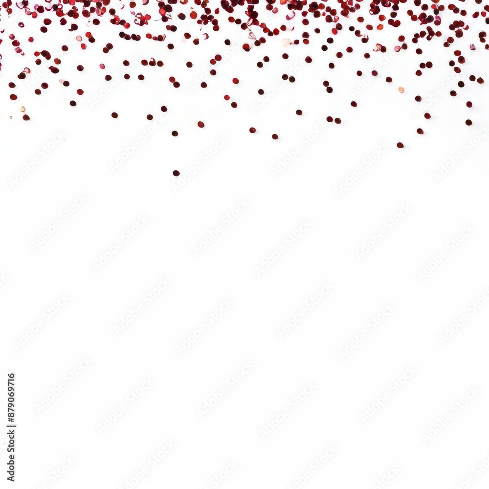 Firebrick red glitter on a white background Firebrick red glitter on a white background