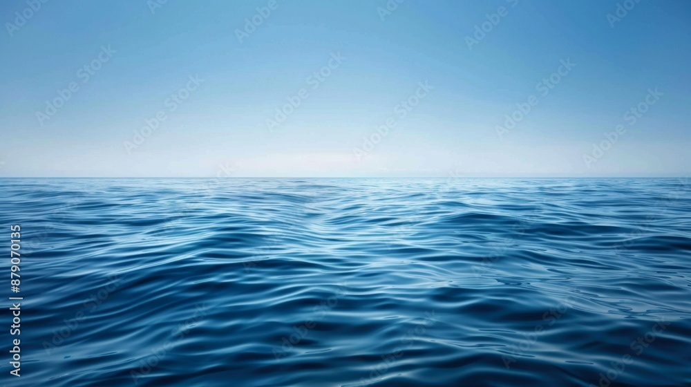 custom made wallpaper toronto digitalCalm Blue Sea Water with Sky Background.