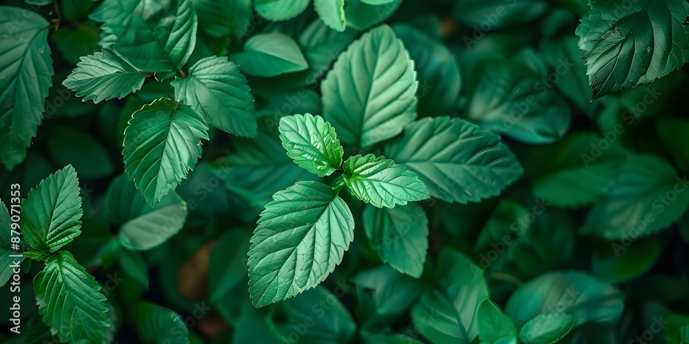 Serene Atmosphere with Tranquil Green Leaves Perfect for Copy Space. Concept Nature Photography, Copy Space, Greenery, Serenity, Tranquility Serene Atmosphere with Tranquil Green Leaves Perfect for Copy Space. Concept Nature Photography, Copy Space, Greenery, Serenity, Tranquility