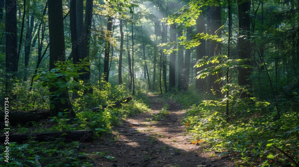 Sunbeams in the Forest. Sunbeams in the Forest.