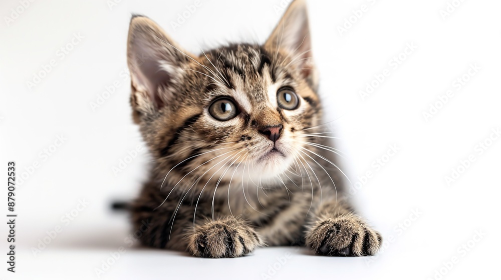 Obraz premium Cat isolated on white background