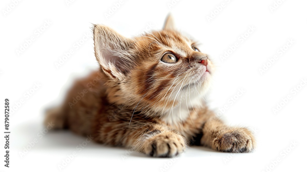 Obraz premium Cat isolated on white background