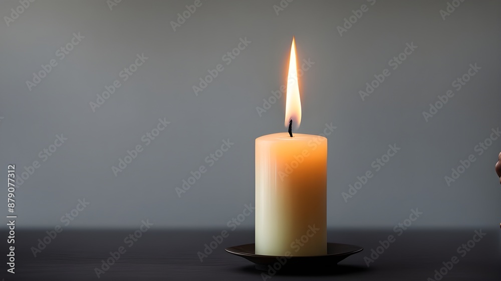 A candle burns A candle burns
