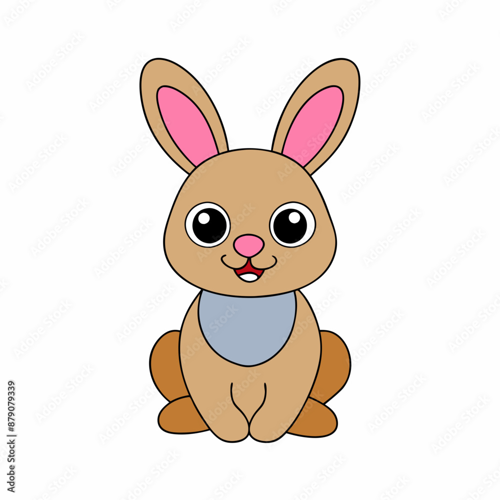 Cute Rabbit Vector Illustration - Adorable and High-Quality Graphics Cute Rabbit Vector Illustration - Adorable and High-Quality Graphics