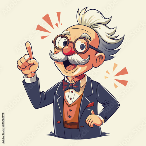 a professor with various emotions upon discovering the truth