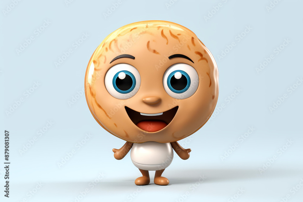 Vibrant bagel character design elements featuring cute baby, toddler, and kid toys on clear alpha channel background. Vibrant bagel character design elements featuring cute baby, toddler, and kid toys on clear alpha channel background.