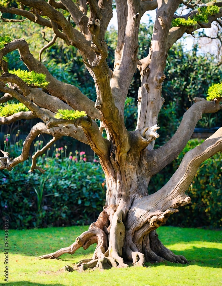 old tree in the garden old tree in the garden