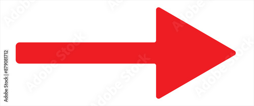 Black ,Red ,Green ,Yellow arrow pointing right. Arrow shape element Print.
