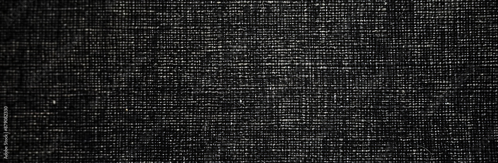 Black canvas background, flat texture of fabric with visible weave and subtle grain, perfect for adding text or graphics. Black canvas background, flat texture of fabric with visible weave and subtle grain, perfect for adding text or graphics.