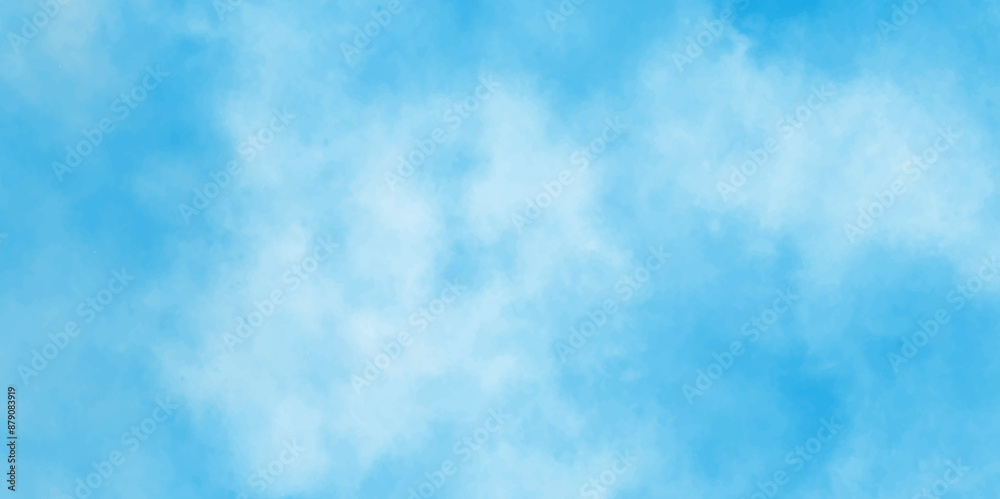 Blue sky with white clouds panorama,Hand painted abstract soft sky blue watercolor sky and clouds,hand drawn watercolor illustration, Beautiful grunge blue background with space and for any design. Blue sky with white clouds panorama,Hand painted abstract soft sky blue watercolor sky and clouds,hand drawn watercolor illustration, Beautiful grunge blue background with space and for any design.