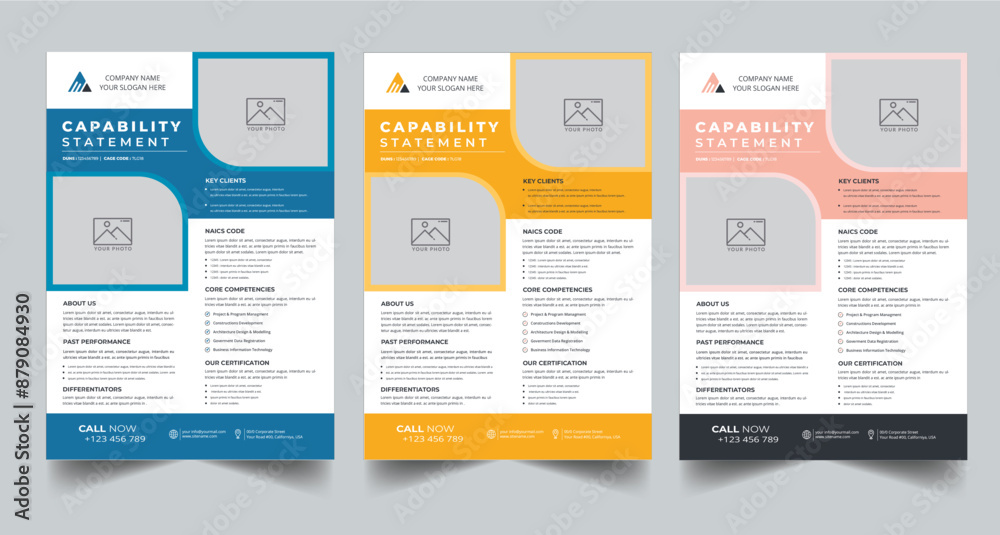 Capability Statement Template Design. Capability Statement Template Design.