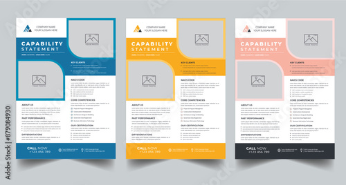 Capability Statement Template Design.