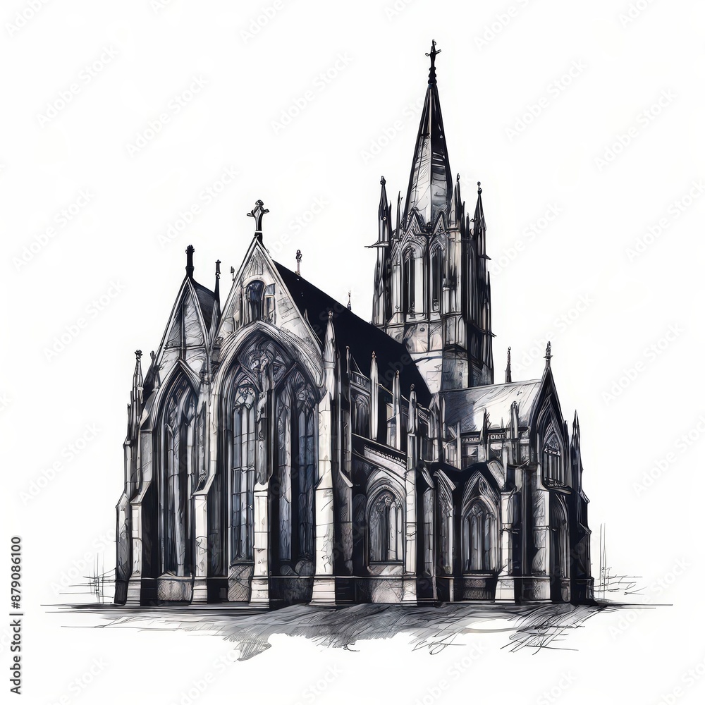 Fototapeta premium the AI Image Generator, church of our person
