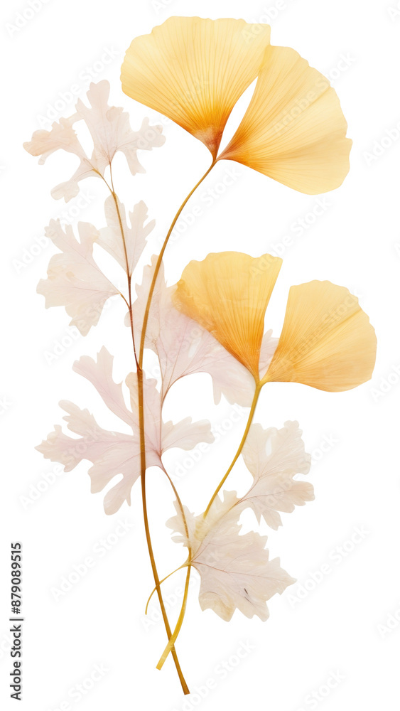 PNG Real pressed ginkgo leaf flower petal plant. PNG Real pressed ginkgo leaf flower petal plant.