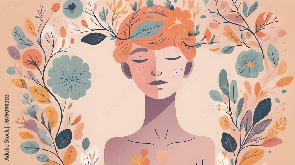 Images promoting mental well-being and self-care. Images promoting mental well-being and self-care.