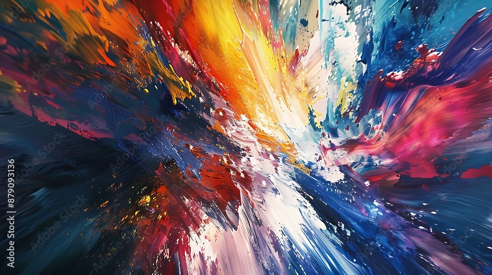 custom made wallpaper toronto digitalEnergetic and expressive paint strokes dance across the canvas, shaping a captivating abstract design captured in HD clarity.