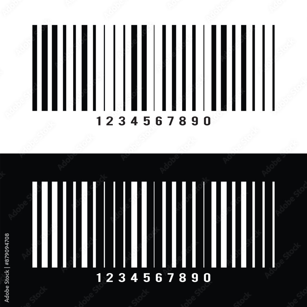 Bar code label template isolated on white background. Barcode icon. Visual data representation with product information. Vector graphic illustration in eps 10. Bar code label template isolated on white background. Barcode icon. Visual data representation with product information. Vector graphic illustration in eps 10.