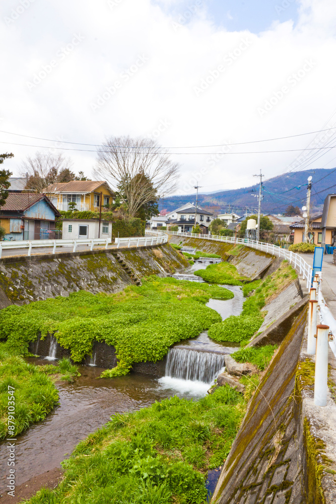 Fototapeta premium Yufuin onsen in Beppu city, Oita Prefecture, Kyushu, Japan.