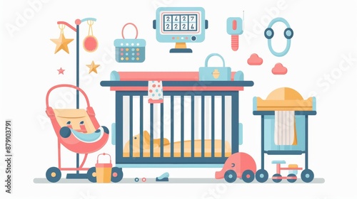 Baby Essentials Illustration