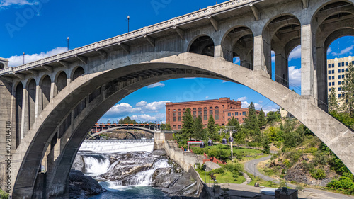 spokane monroe bridge falls washington