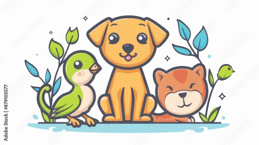 Cute Pet Illustration Cute Pet Illustration