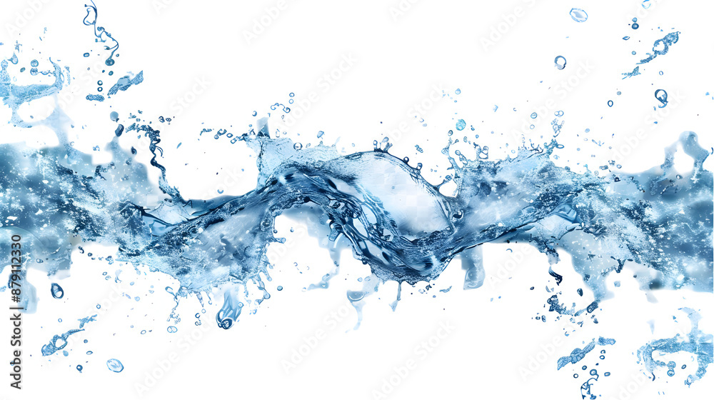 water splash isolated on white background,generative ai water splash isolated on white background,generative ai