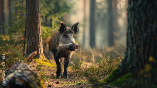 Wild Boar in the Forest