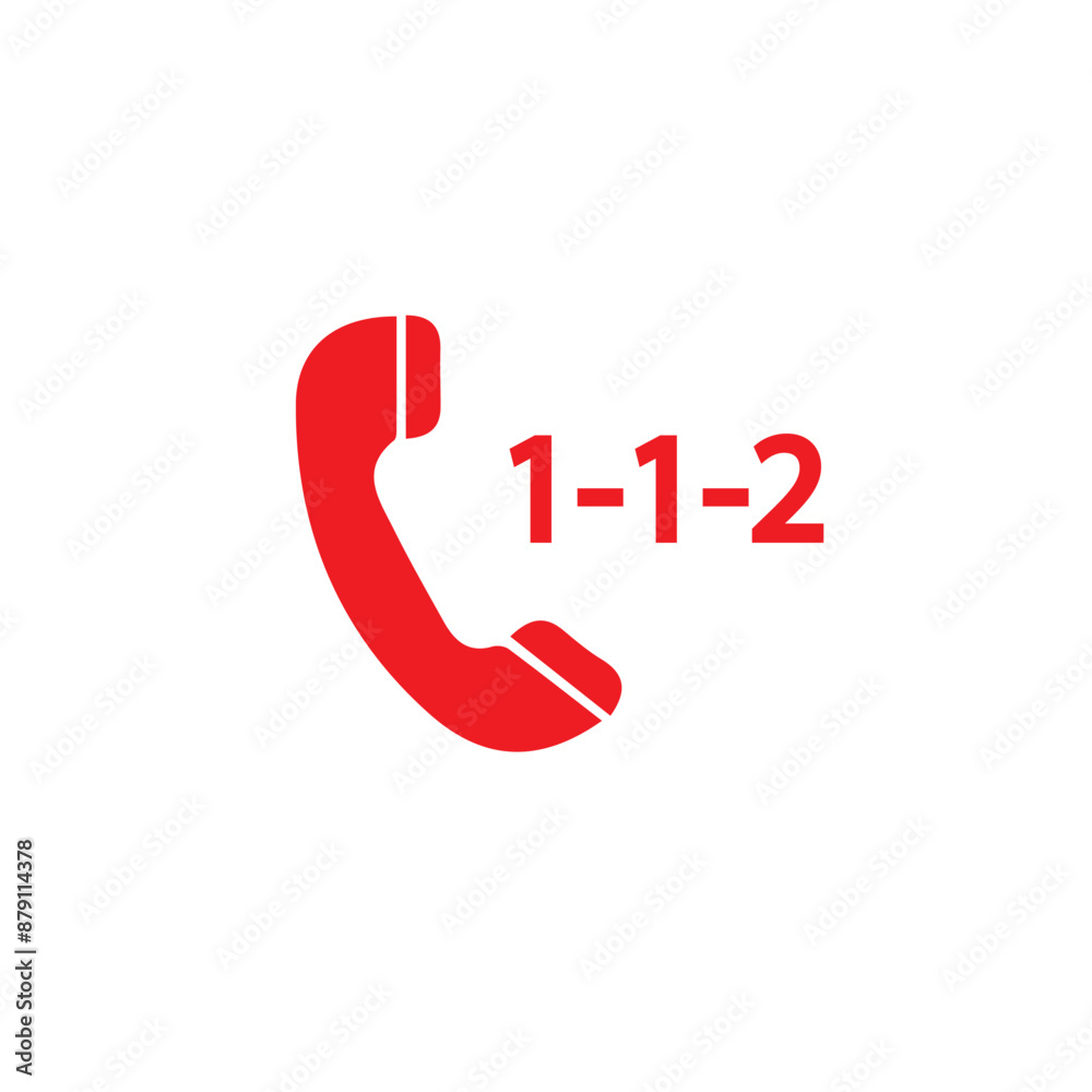 112 emergency call service icon. Vector illustration
112 emergency call service icon. Vector illustration