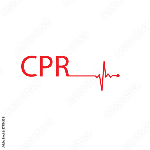 heart cpr medical icon vector design	
