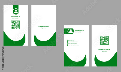 Creative multiple business card design