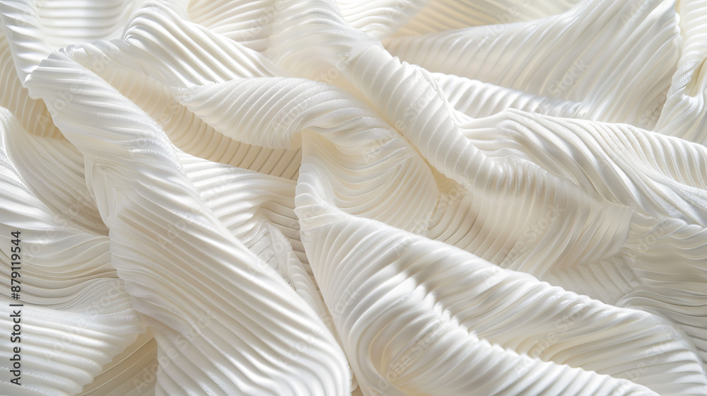 Soft, velvety white corduroy fabric creates a clean, smooth background. Its luxurious texture and silky tone make it ideal for elegant settings.