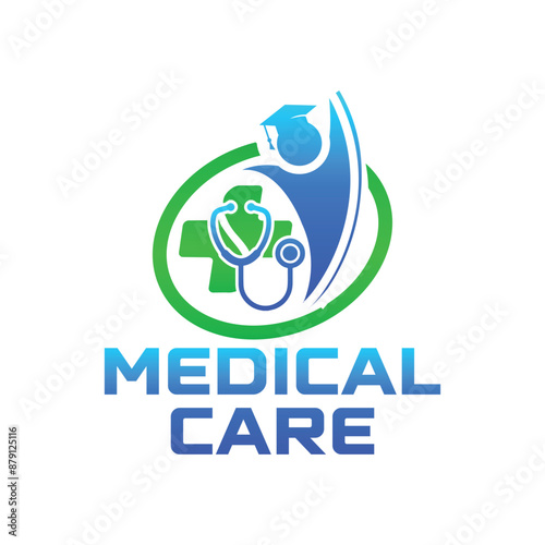medical care logo, Health care logo design