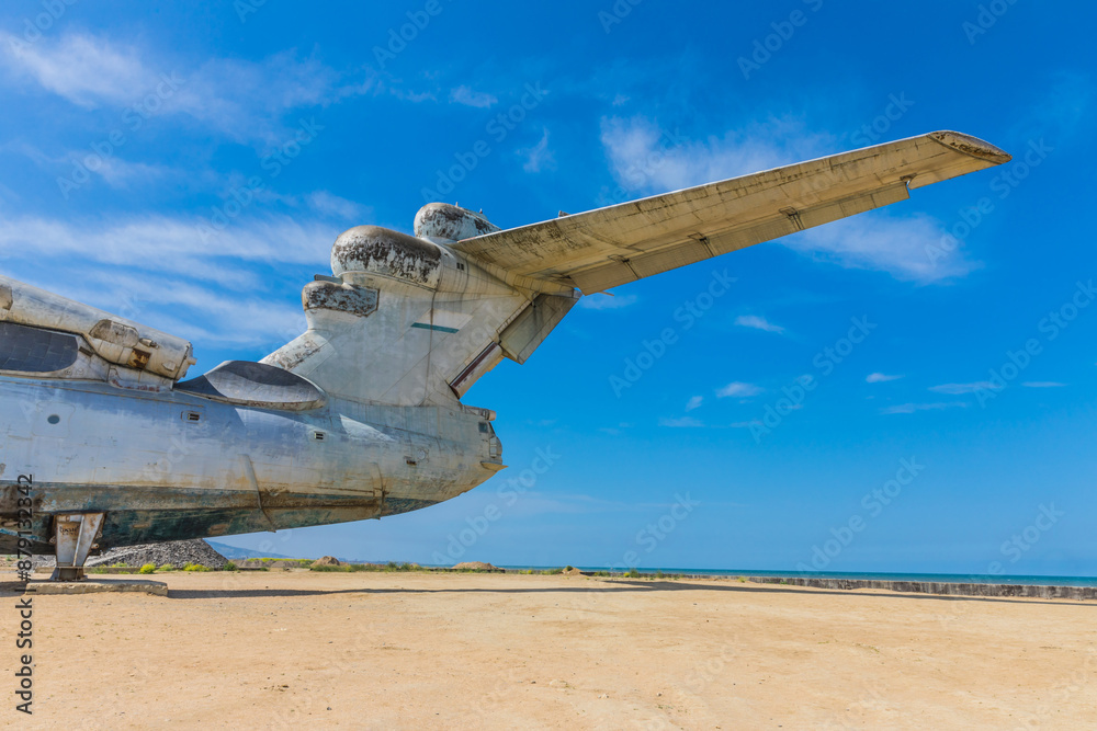 Derbent, Russia - May 11, 2024: Project 903 ekranoplan missile ship ...
