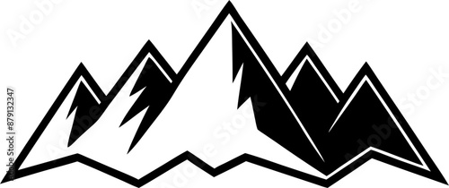 silhouette of a mountain range