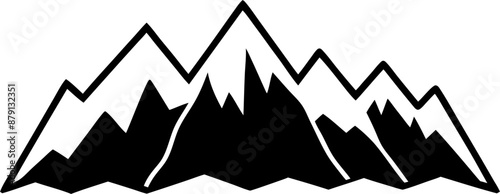 silhouette of a mountain range