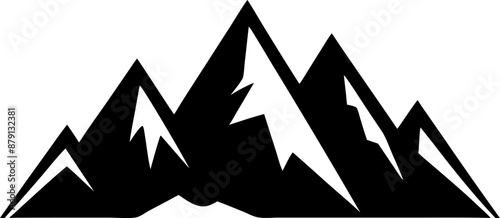 silhouette of a mountain range