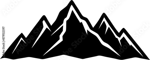 silhouette of a mountain range