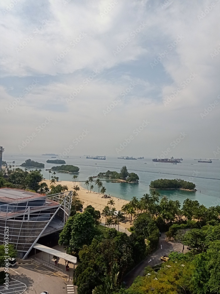 Obraz premium view of the sea from the sea