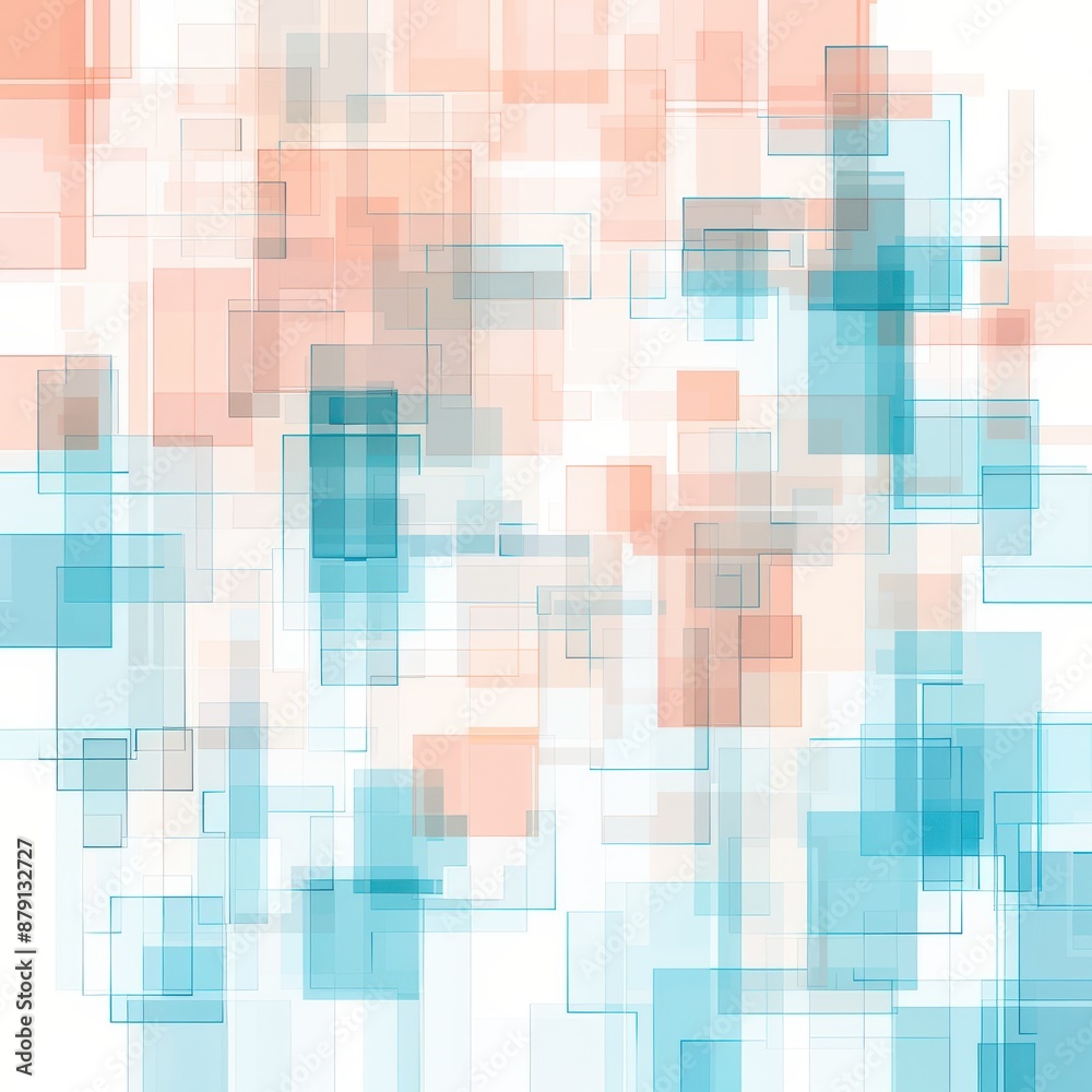 Pastel Geometric Shapes Abstract Art Pastel Geometric Shapes Abstract Art