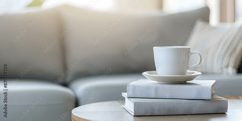 Cozy Setting Books and Coffee on Table with Space for Text. Concept Bookstagram, Coffee Lovers, Cozy Aesthetic, Reading Nooks, Lifestyle Photography
