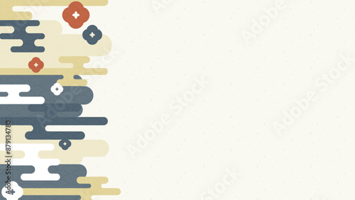 余白の多い和風背景